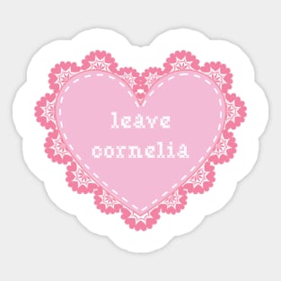 Leave Cornelia Sticker